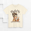 Fueled by Coffee & Chaos Unisex Tee - Fun Graphic Shirt for Coffee Lovers - GULLYDESIGN