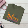Unisex Softstyle T-Shirt - 'Believe in Yourself and You Will Be Unstoppable' Inspirational Tee - GULLYDESIGN