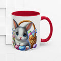 Cute Easter Bunny Mug - Colorful Ceramic Coffee Cup for Spring Celebrations - GULLYDESIGN