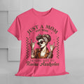 Just a Mom Unisex Heavy Cotton Tee - Funny Mom Shirt for Mother's Day - GULLYDESIGN