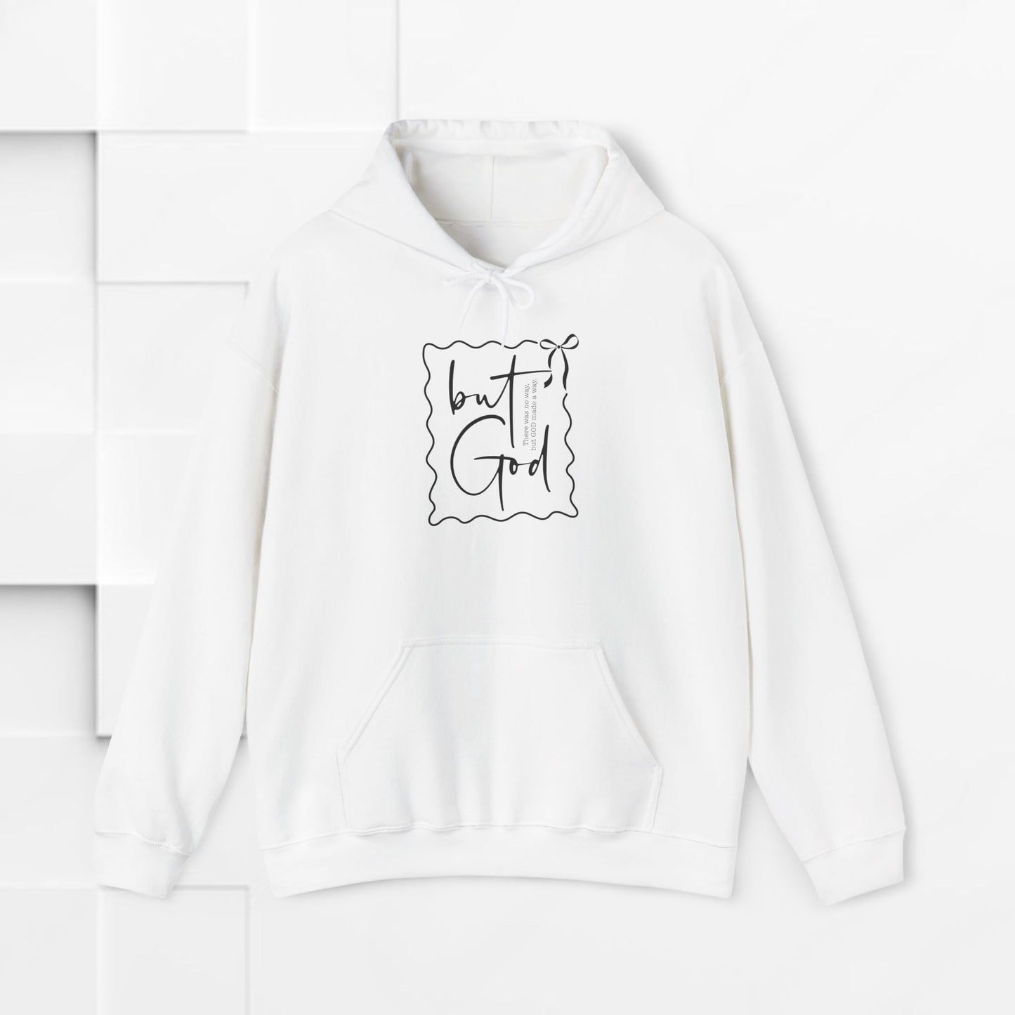 Inspirational Unisex Heavy Blend Hoodie - "but God" Design
