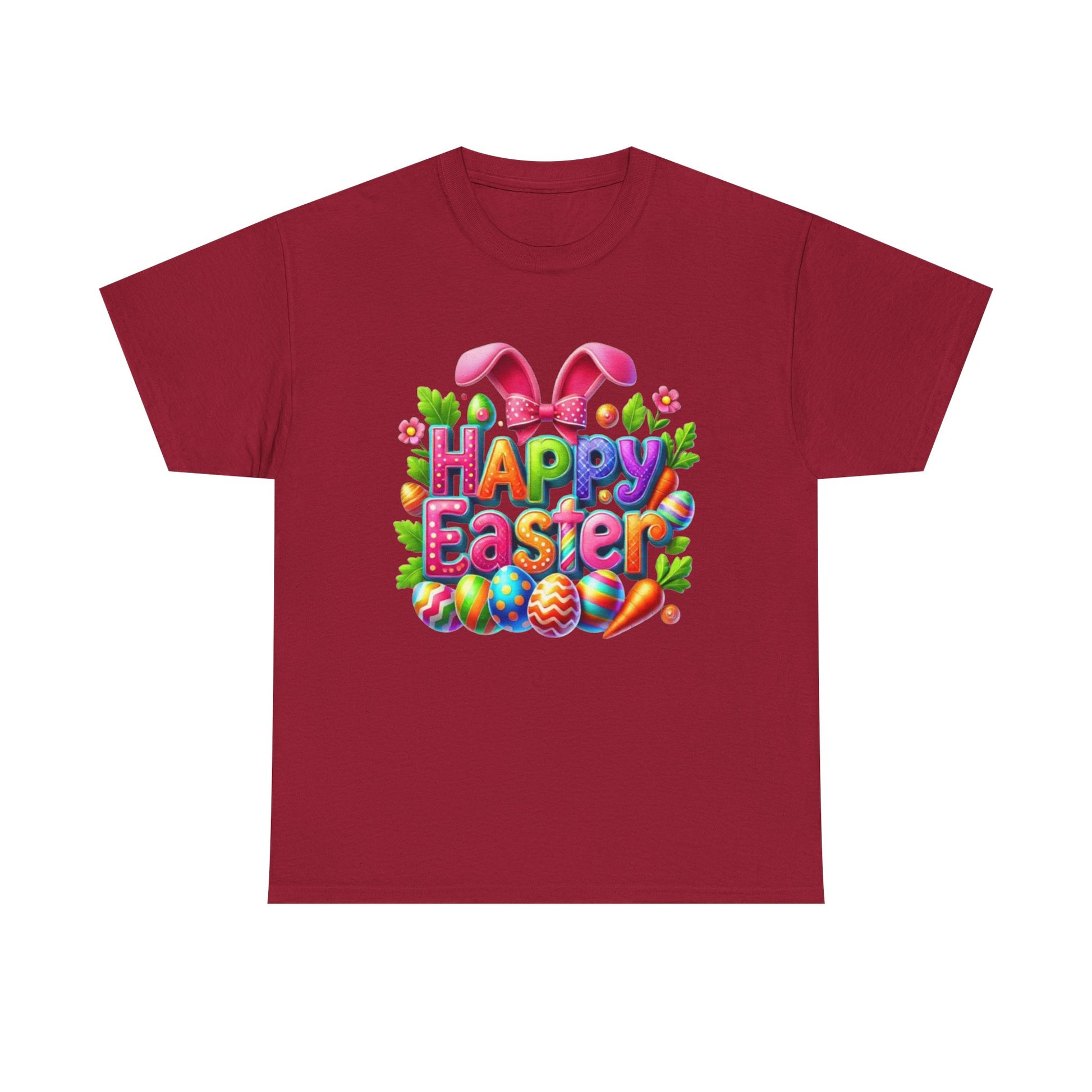 Happy Easter Unisex Heavy Cotton Tee - Fun & Festive Spring Shirt - GULLYDESIGN