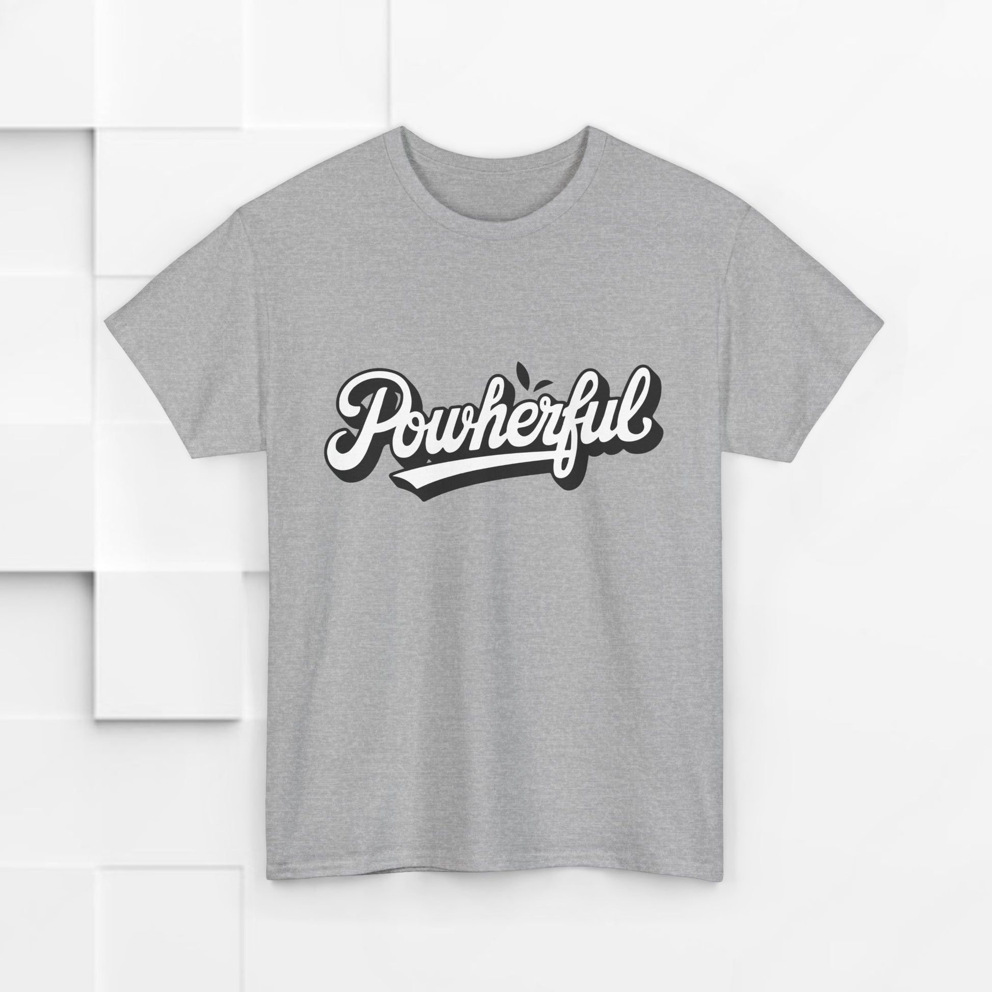 Unisex Heavy Cotton Tee - 'Powerful' Graphic Tee for Empowerment and Self-Expression - GULLYDESIGN