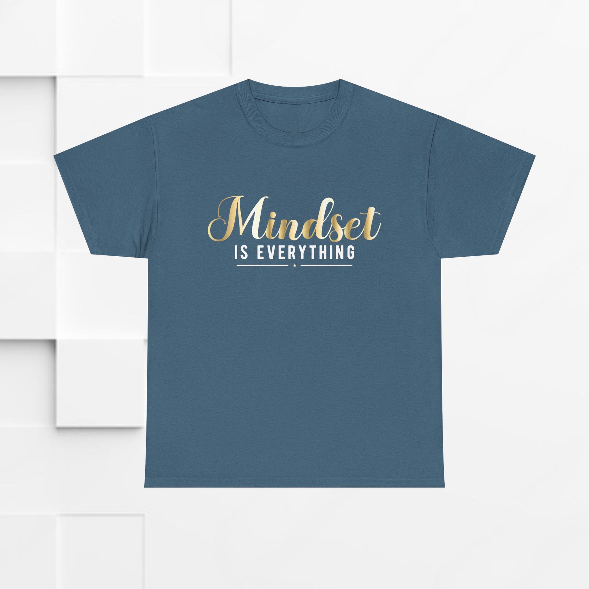 Mindset Unisex Heavy Cotton Tee - Inspirational T-Shirt for Positive Thinking - GULLYDESIGN