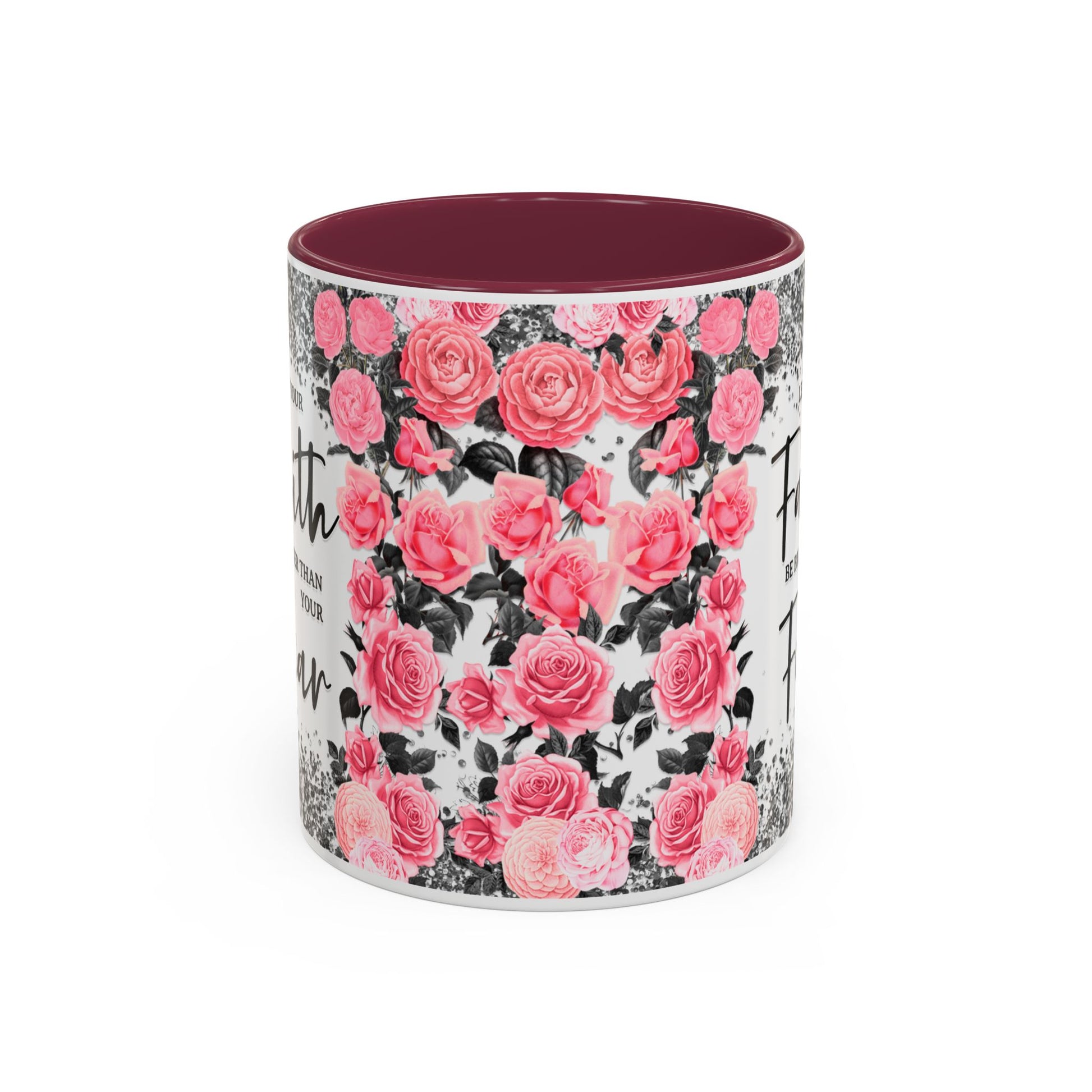 Colorful Floral Faith Mugs - Inspirational Coffee Cups for Home & Gifts - GULLYDESIGN