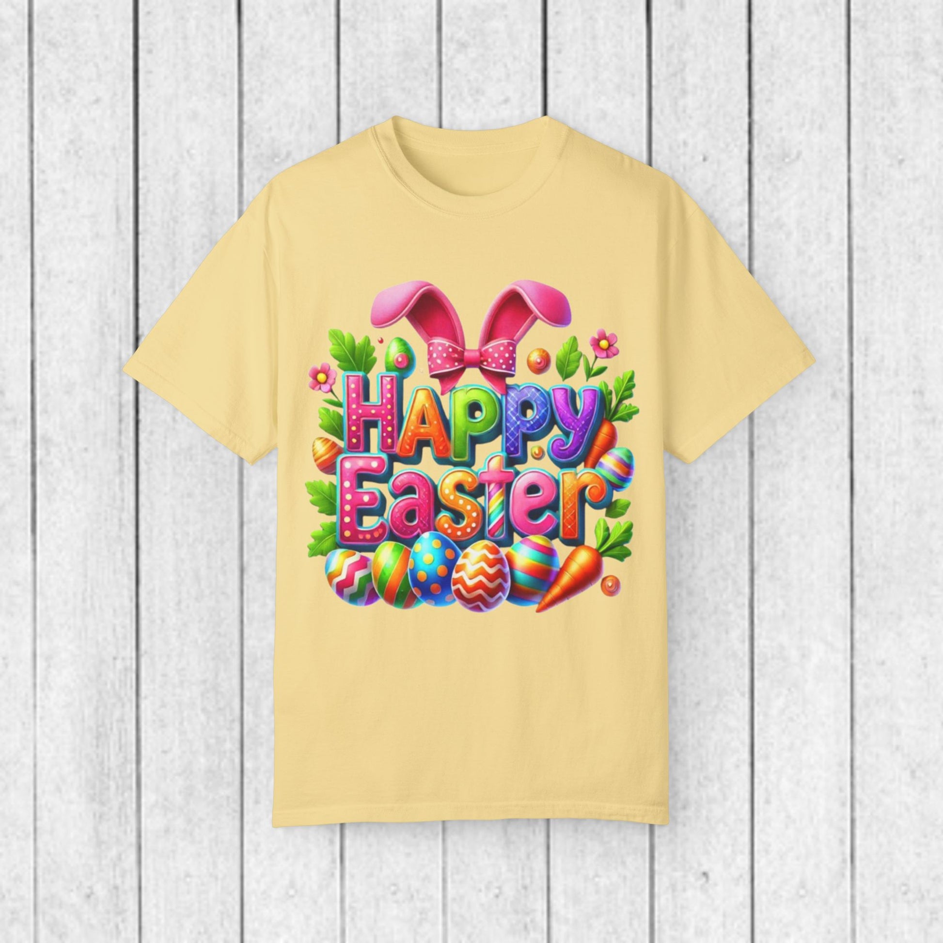 Happy Easter Unisex Garment-Dyed T-Shirt - GULLYDESIGN