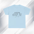 Inspirational Unisex Heavy Cotton Tee - 'Oh How He Loves Us' John 4:10 - GULLYDESIGN