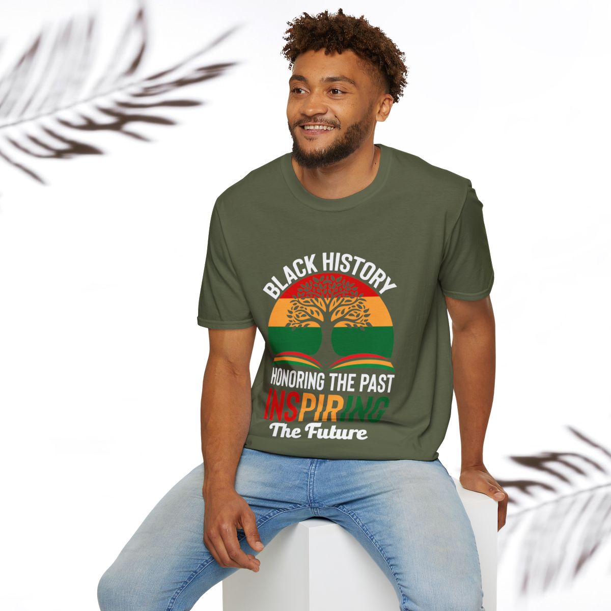 Black History Honoring the Past Inspiring the Future Urban Graphic Tee, Unisex T-Shirt - GULLYDESIGN