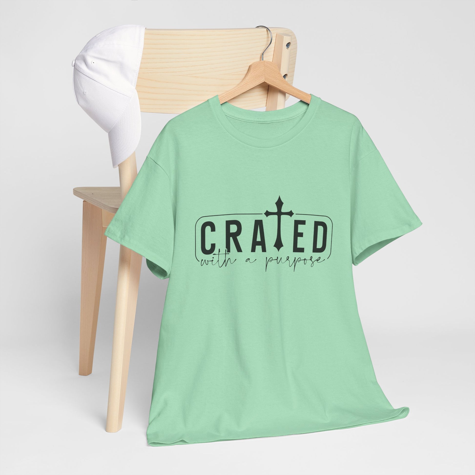 Unisex Heavy Cotton Tee - Grated with a Purpose Graphic Tee - GULLYDESIGN