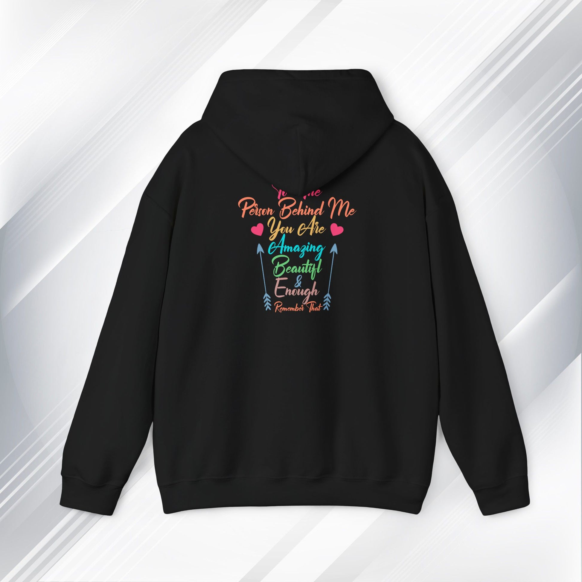 Inspirational Unisex Hoodie - 'You Are Enough' Motivational Sweatshirt for Self-Love & Positivity - GULLYDESIGN