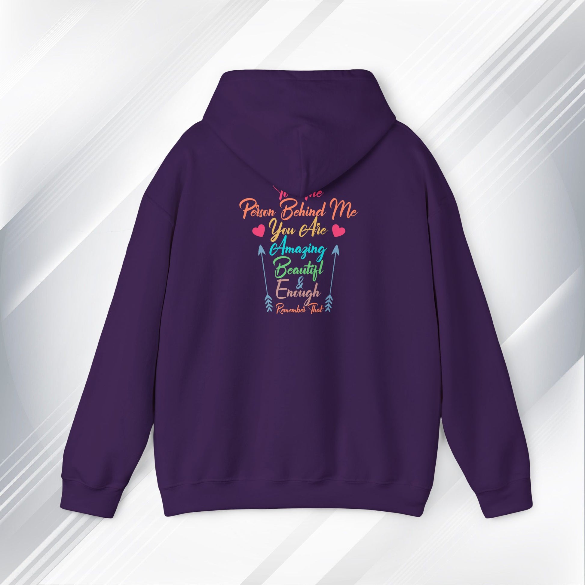 Inspirational Unisex Hoodie - 'You Are Enough' Motivational Sweatshirt for Self-Love & Positivity - GULLYDESIGN