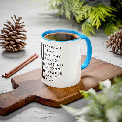 Inspirational Colorful Mug - Empowering Affirmations for Coffee Lovers