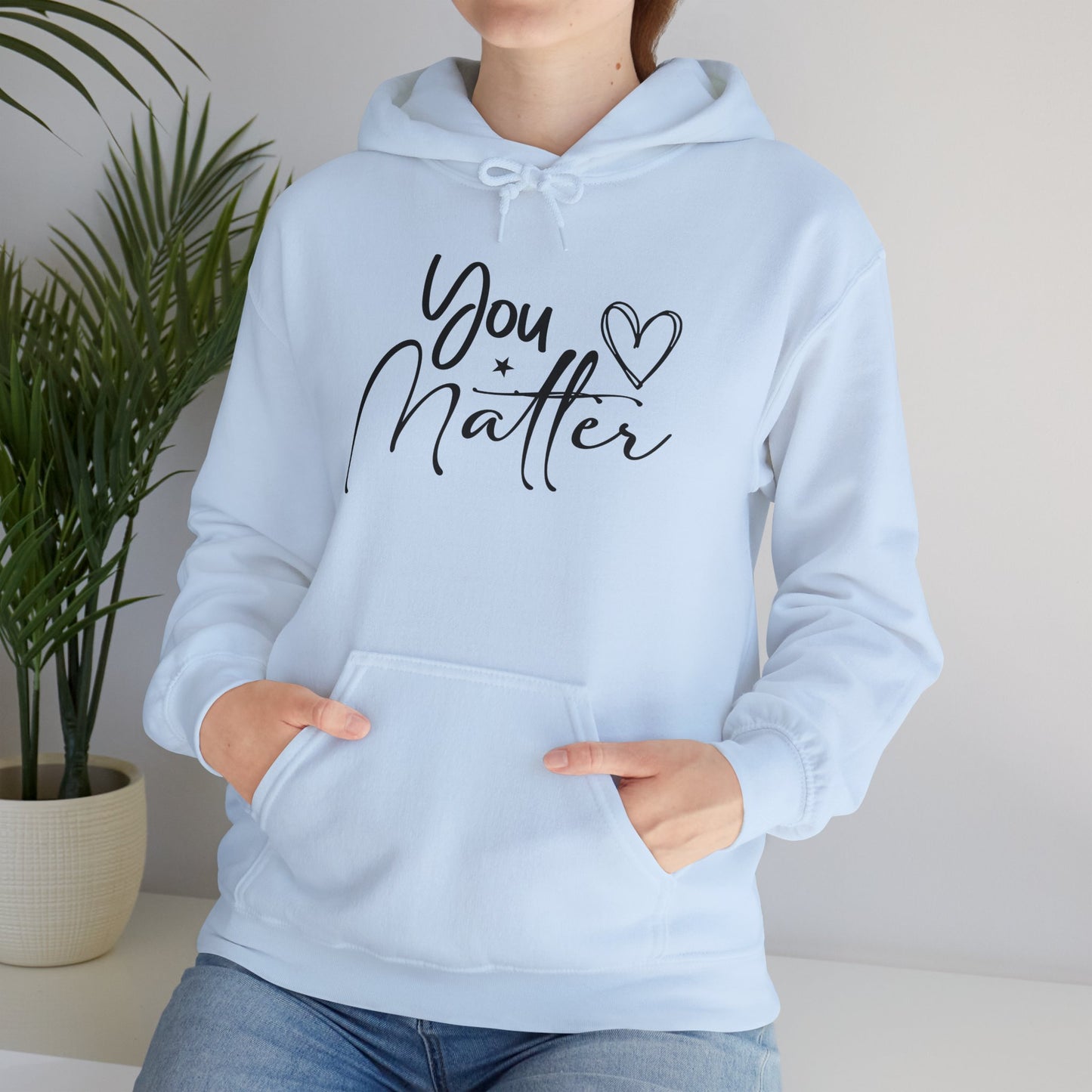 You Matter Unisex Heavy Blend™ Hooded Sweatshirt - Inspirational Warmth for Everyday Comfort