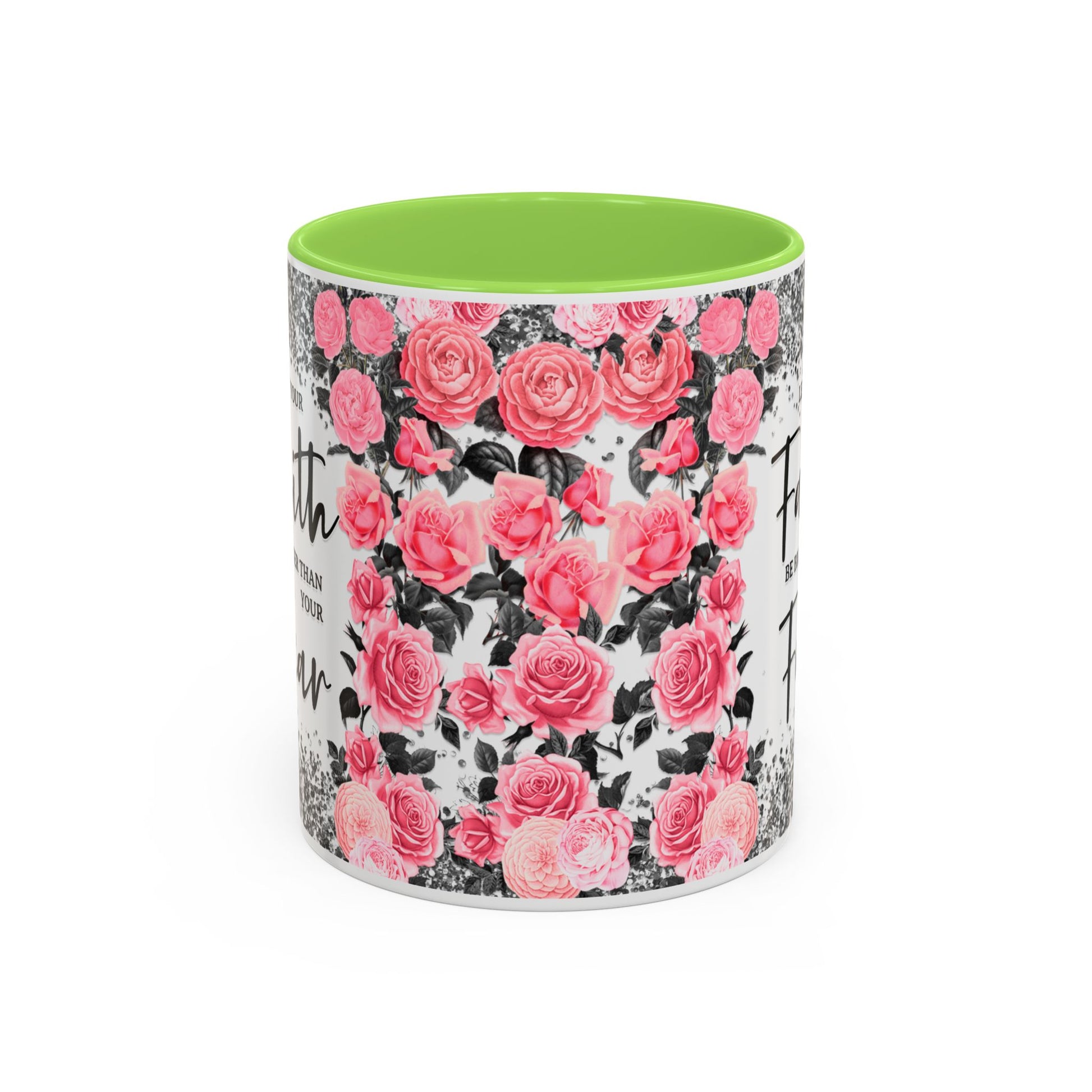 Colorful Floral Faith Mugs - Inspirational Coffee Cups for Home & Gifts - GULLYDESIGN