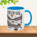 Inspirational Desert Scene Mug - 11oz & 15oz Colorful Coffee Cup for Faith & Encouragement - GULLYDESIGN