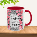 Colorful Floral Faith Mugs - Inspirational Coffee Cups for Home & Gifts - GULLYDESIGN
