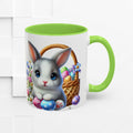 Cute Easter Bunny Mug - Colorful Ceramic Coffee Cup for Spring Celebrations - GULLYDESIGN