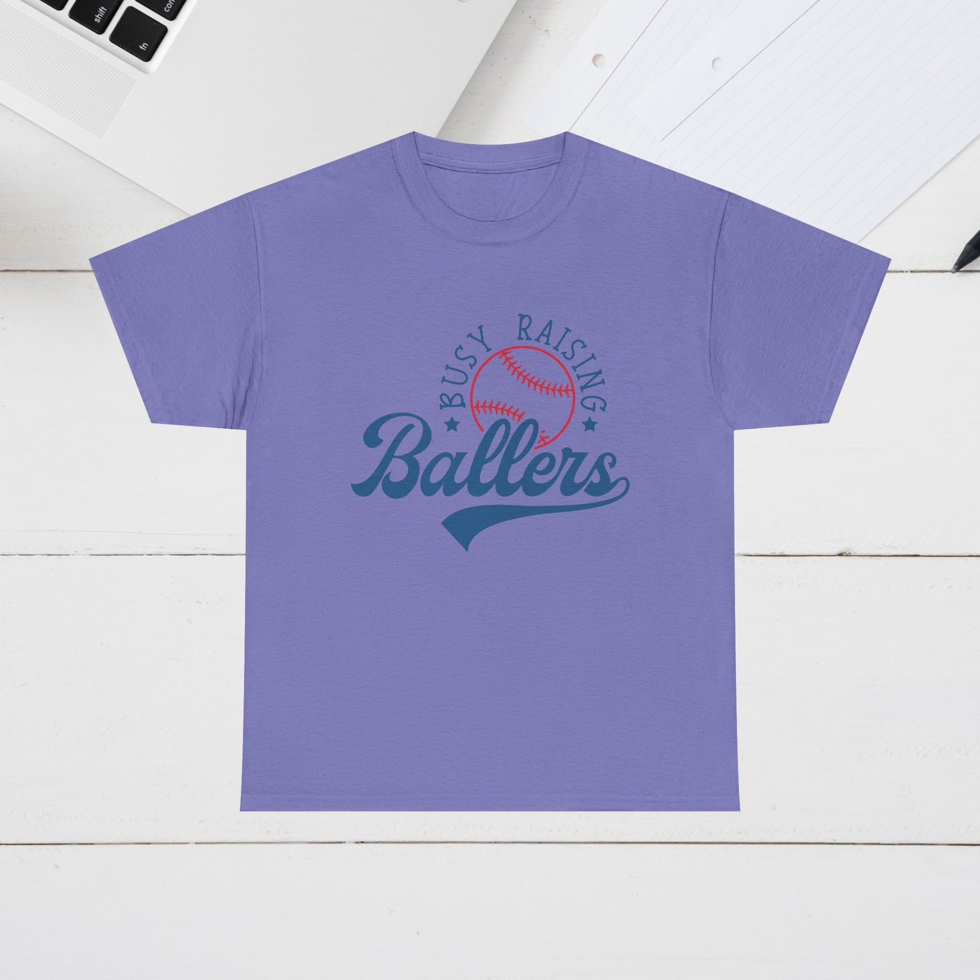Busy Raising Ballers Unisex Heavy Cotton Tee - GULLYDESIGN