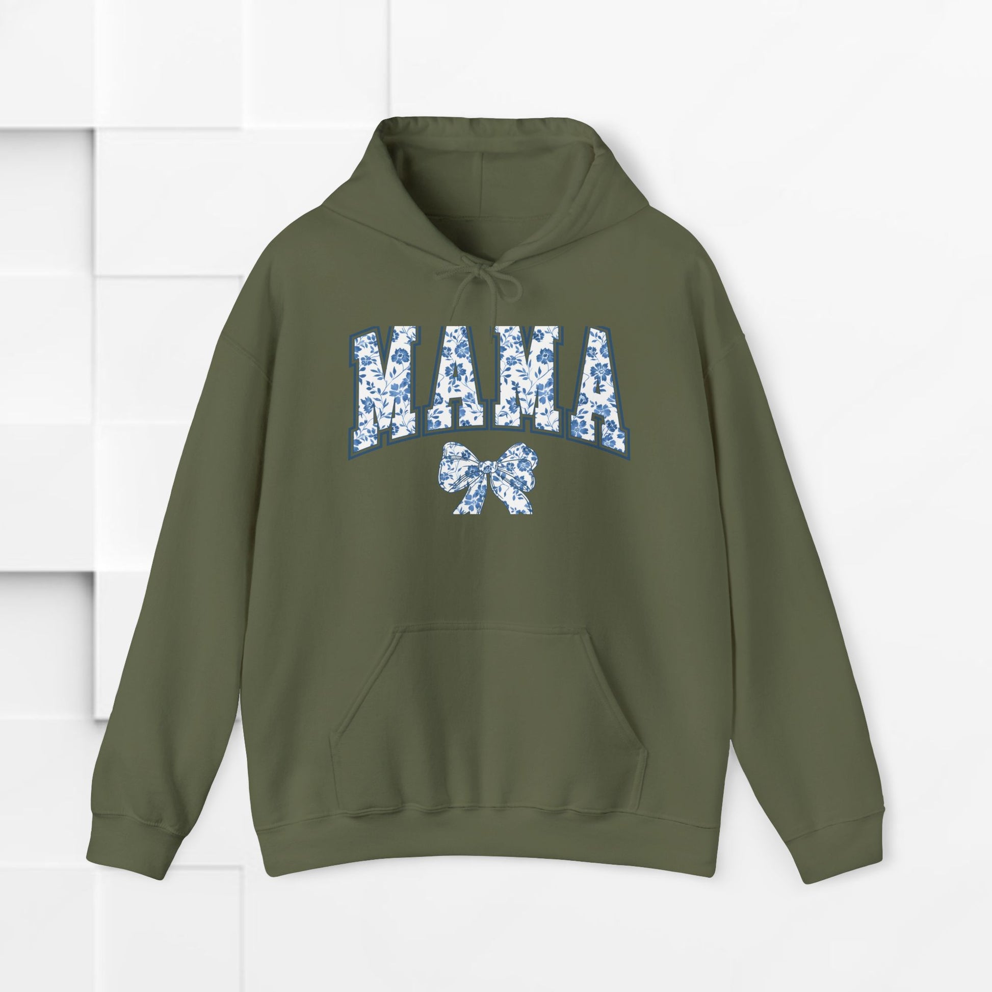 Floral Mama Hoodie - Comfortable Unisex Heavy Blend Sweatshirt for Moms - GULLYDESIGN