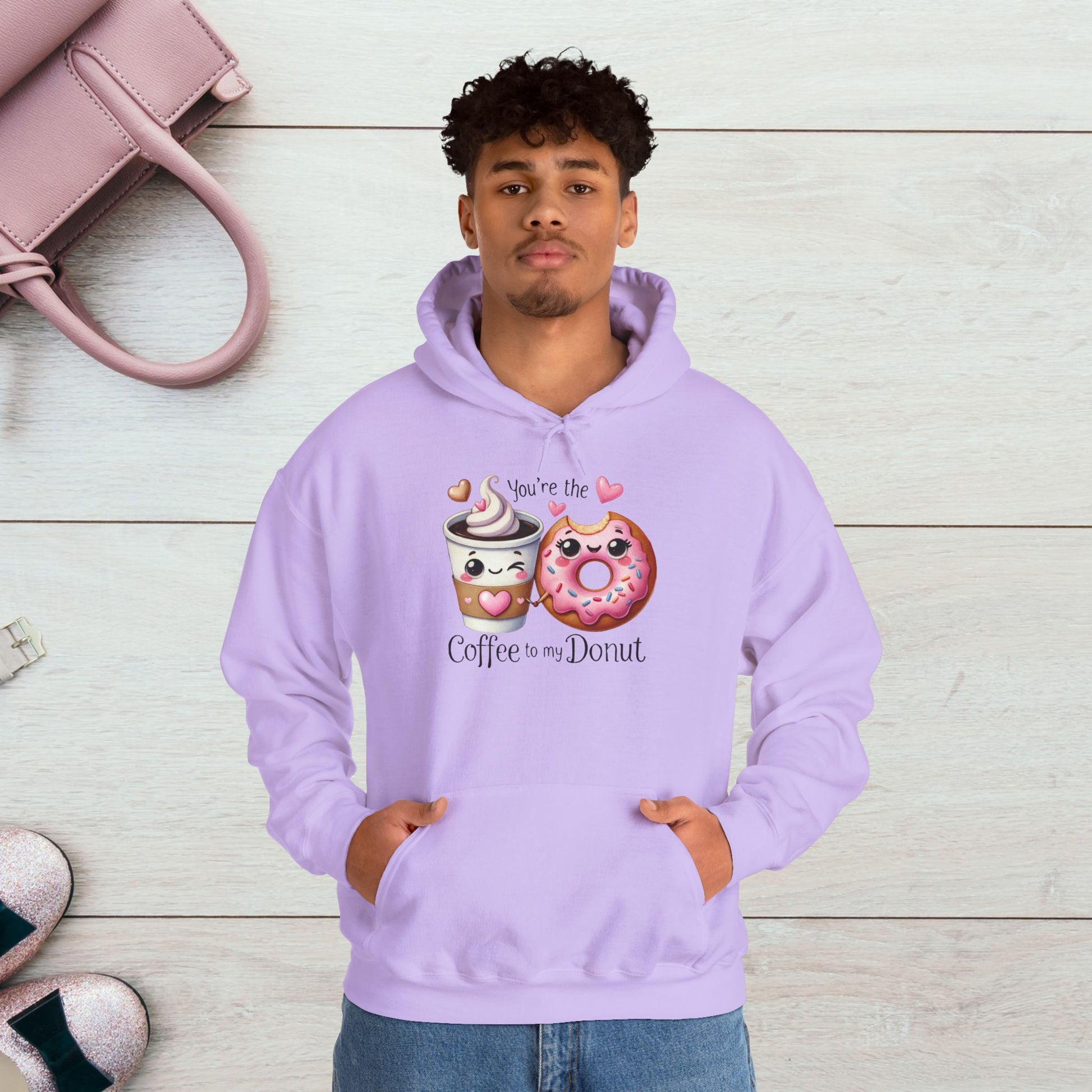 Cute Coffee & Donut Hoodie - You're the Coffee to My Donut Sweatshirt - GULLYDESIGN