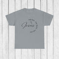 Faith-Inspired Unisex Heavy Cotton Tee - 'The Way, The Truth, The Life' - GULLYDESIGN