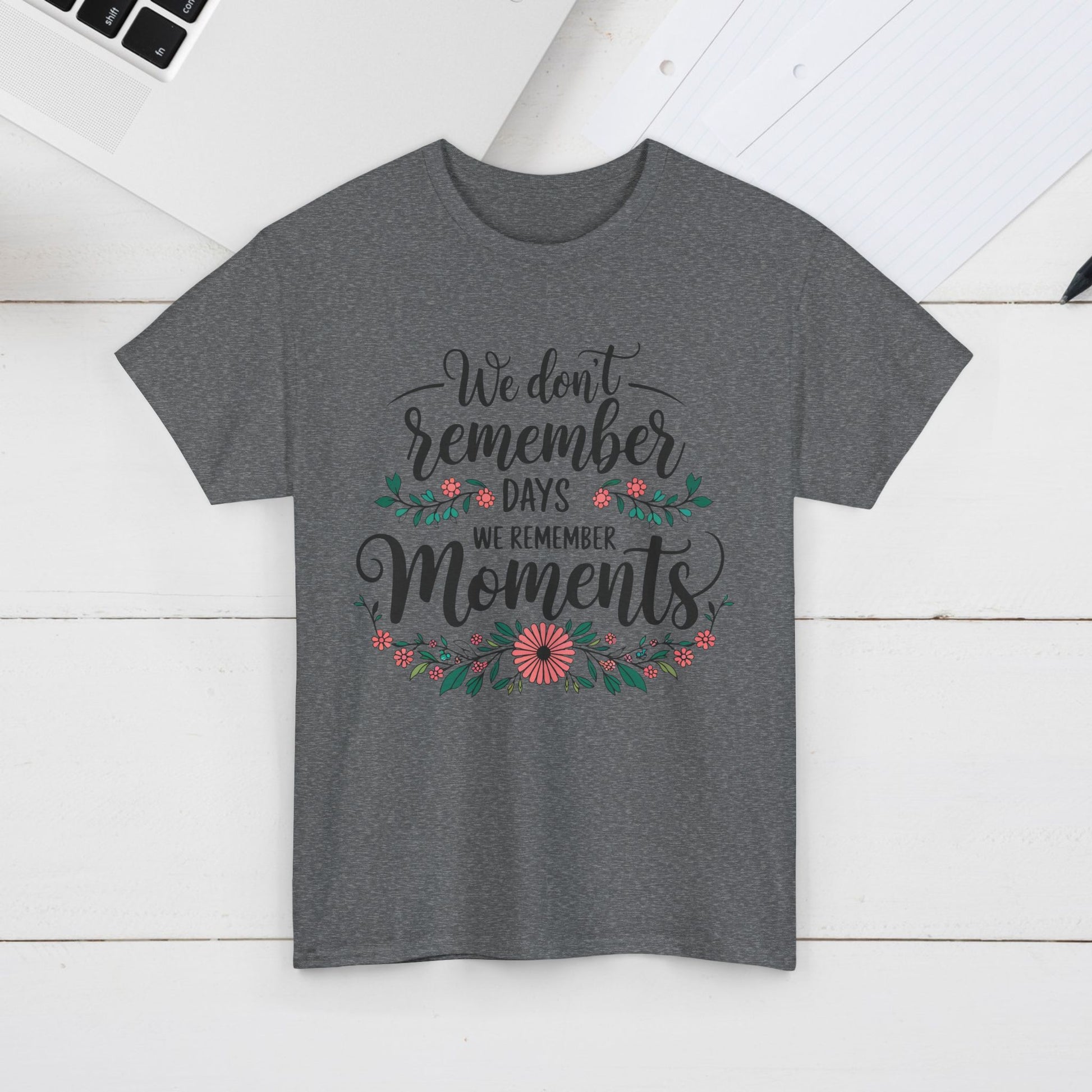 Moments Remembrance Unisex Heavy Cotton Tee - Inspirational Graphic Shirt - GULLYDESIGN