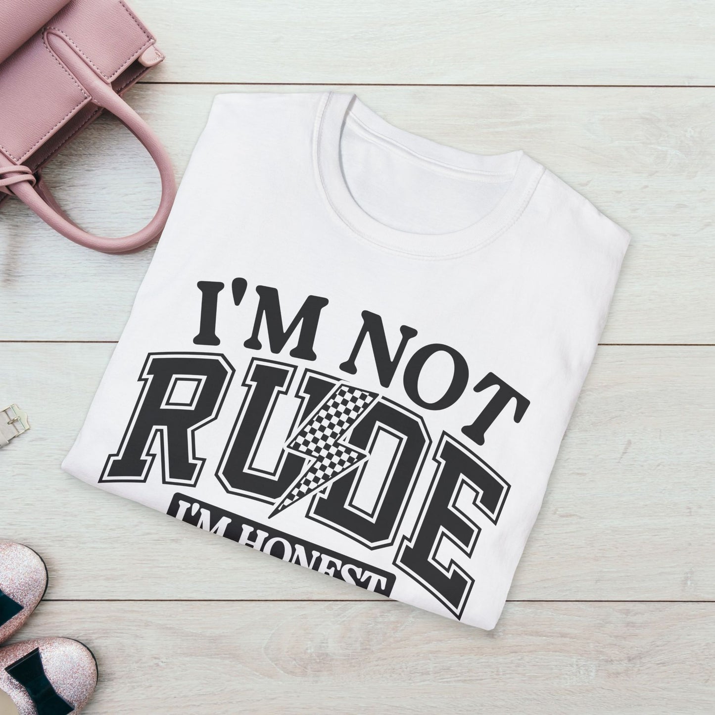 I'm Not Rude Unisex Softstyle T-Shirt – Honest Statement Tee for Fun Encounters