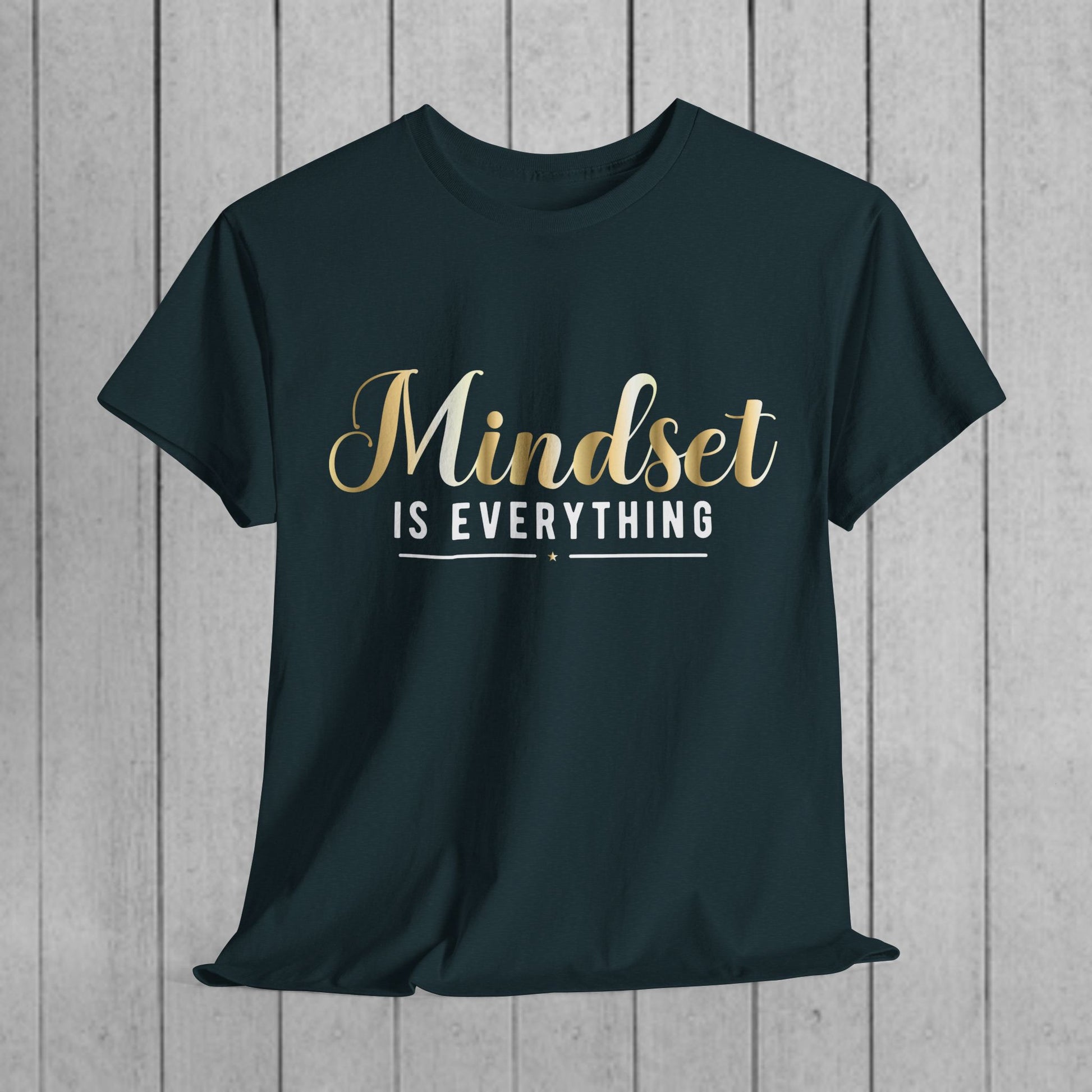 Mindset Unisex Heavy Cotton Tee - Inspirational T-Shirt for Positive Thinking - GULLYDESIGN