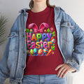 Happy Easter Unisex Heavy Cotton Tee - Fun & Festive Spring Shirt - GULLYDESIGN