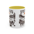 Inspirational Desert Scene Mug - 11oz & 15oz Colorful Coffee Cup for Faith & Encouragement - GULLYDESIGN