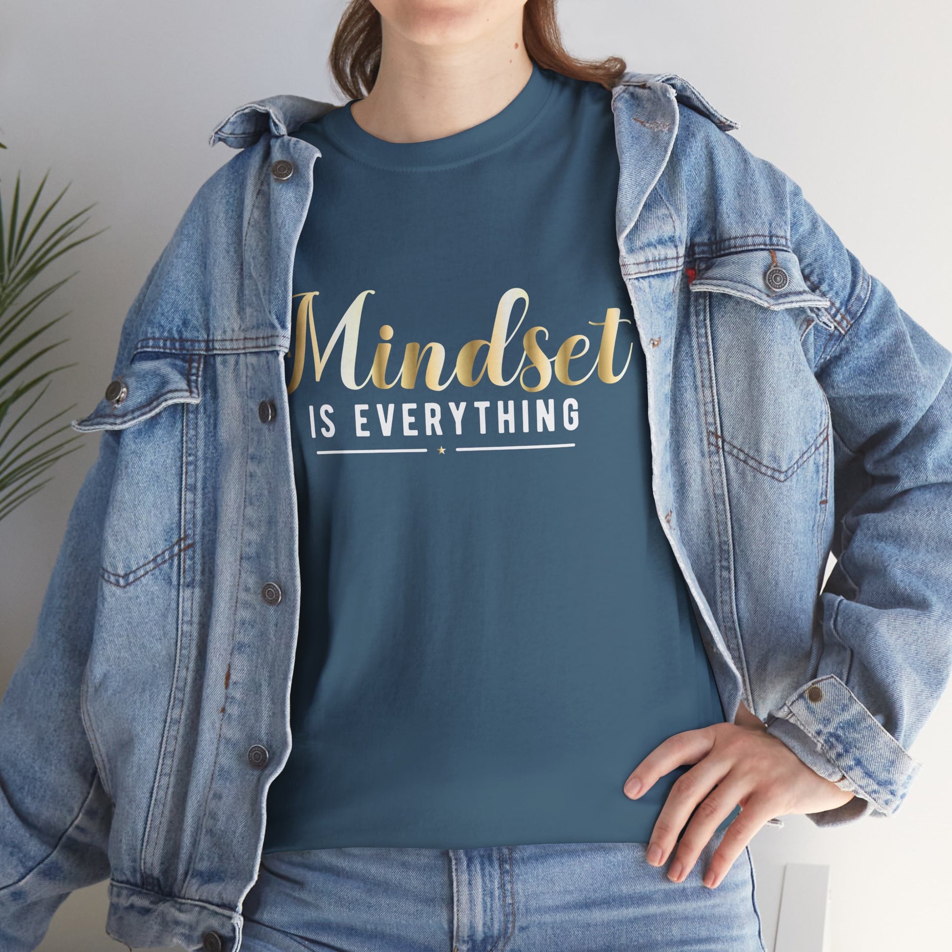 Mindset Unisex Heavy Cotton Tee - Inspirational T-Shirt for Positive Thinking - GULLYDESIGN