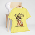 Fueled by Coffee & Chaos Unisex Tee - Fun Graphic Shirt for Coffee Lovers - GULLYDESIGN
