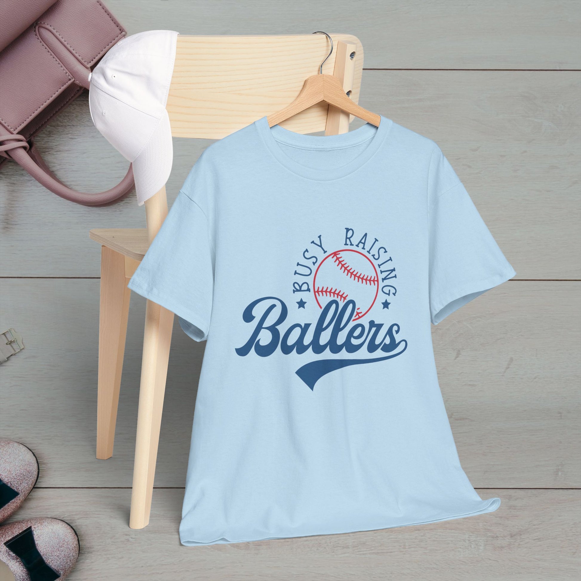 Busy Raising Ballers Unisex Heavy Cotton Tee - GULLYDESIGN