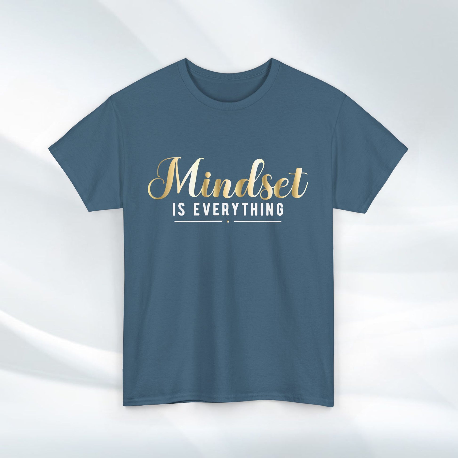 Mindset Unisex Heavy Cotton Tee - Inspirational T-Shirt for Positive Thinking - GULLYDESIGN