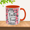 Colorful Floral Faith Mugs - Inspirational Coffee Cups for Home & Gifts - GULLYDESIGN
