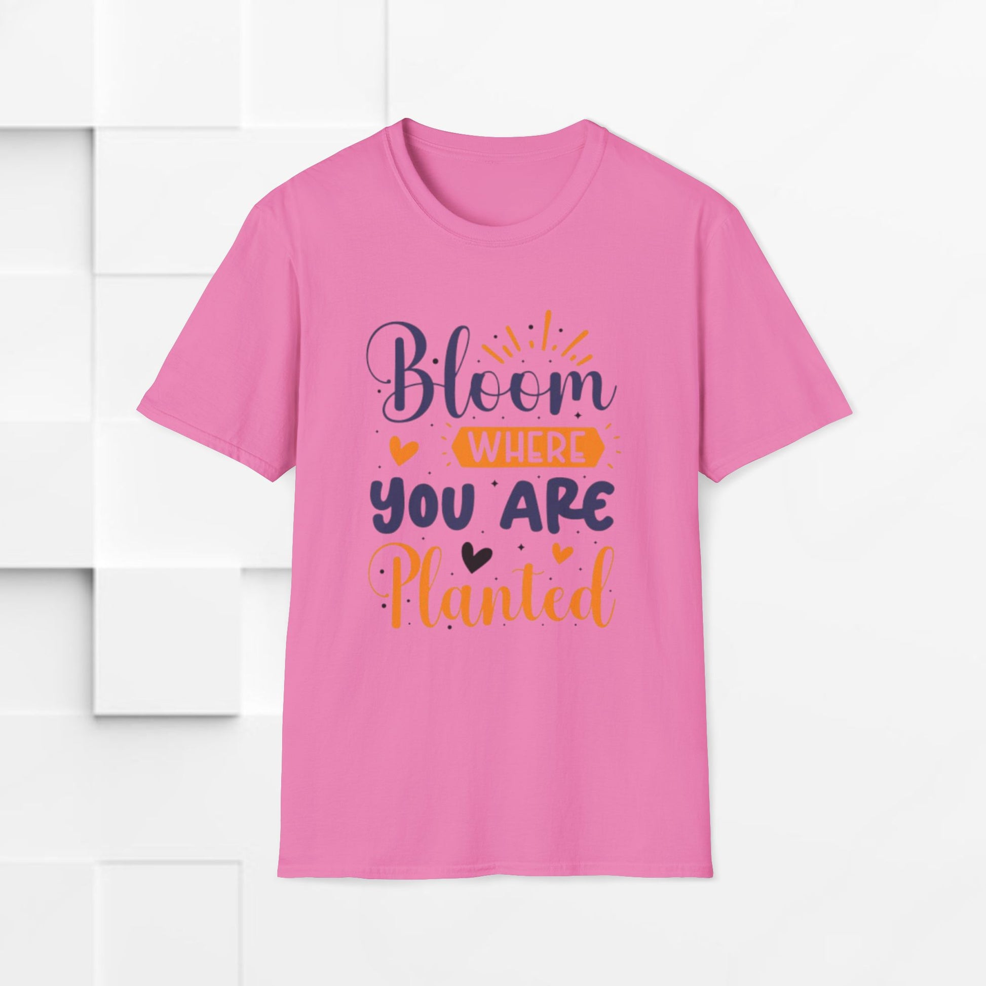 Inspirational Bloom T-Shirt - "Bloom Where You Are Planted" - GULLYDESIGN