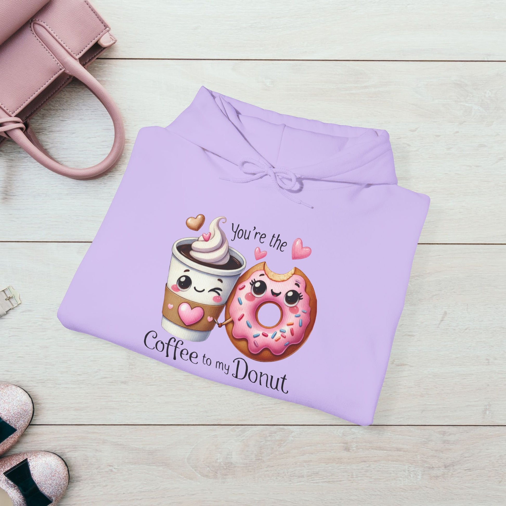 Cute Coffee & Donut Hoodie - You're the Coffee to My Donut Sweatshirt - GULLYDESIGN