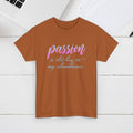 Passion is the Key Unisex Heavy Cotton Tee - Motivational T-Shirt for Inspiration and Abundance - GULLYDESIGN