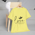 Love Never Fails Unisex Heavy Cotton Tee - Inspirational Christian T-Shirt - GULLYDESIGN