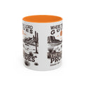 Inspirational Desert Scene Mug - 11oz & 15oz Colorful Coffee Cup for Faith & Encouragement - GULLYDESIGN