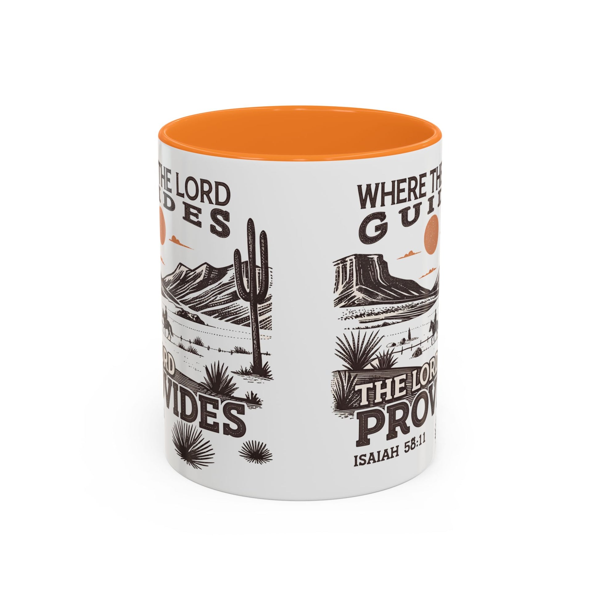 Inspirational Desert Scene Mug - 11oz & 15oz Colorful Coffee Cup for Faith & Encouragement - GULLYDESIGN