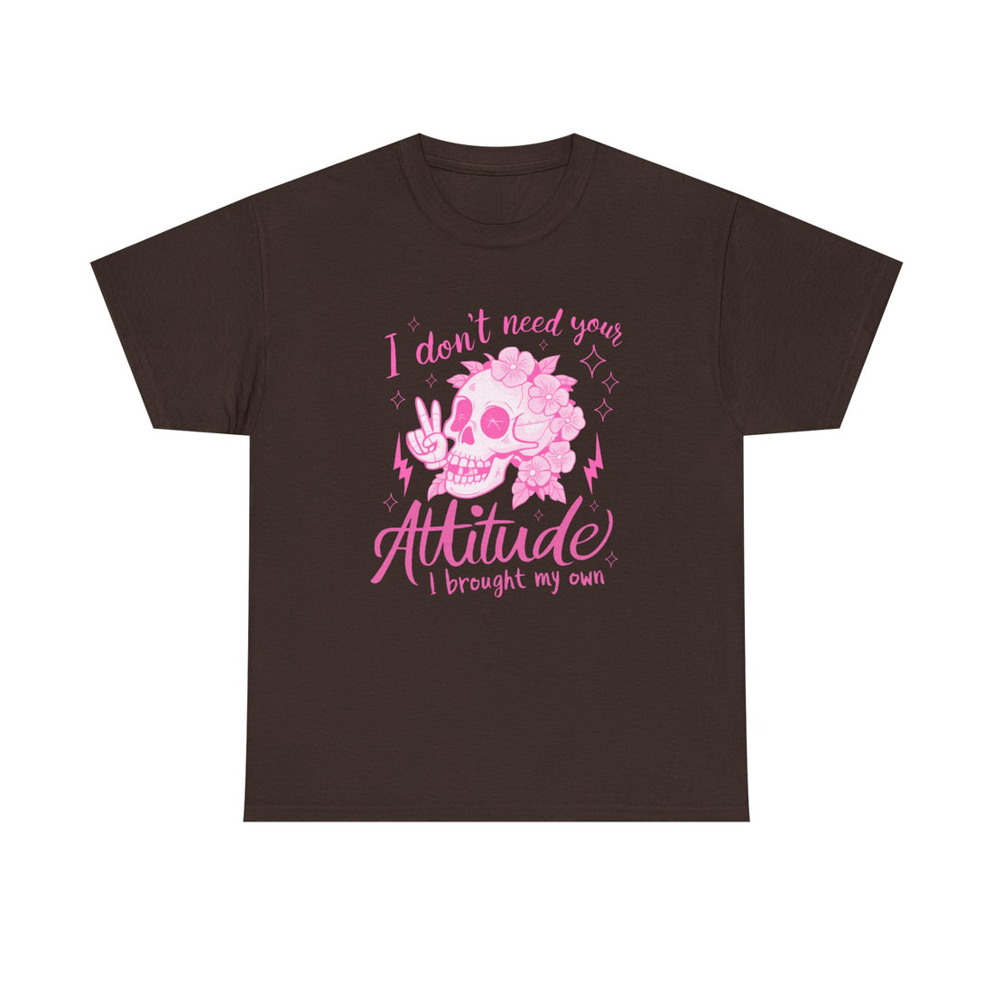 Unisex Heavy Cotton Tee - 'I Don't Need Your Attitude, I Brought My Own'