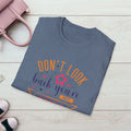 Inspirational Unisex Softstyle T-Shirt - 'Don't Look Back You're Not Going That Way' - Motivational Apparel for Everyday Wear - GULLYDESIGN