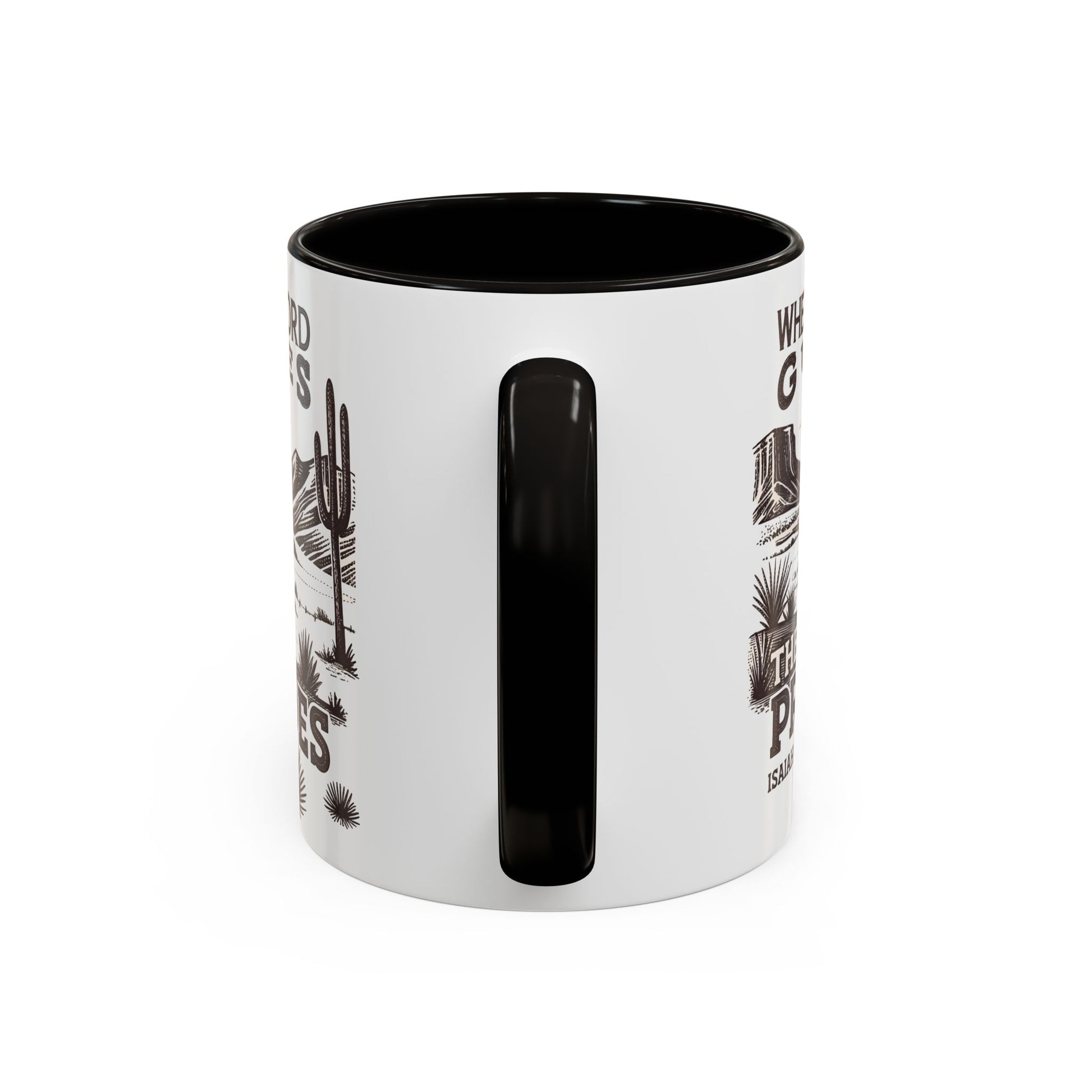 Inspirational Desert Scene Mug - 11oz & 15oz Colorful Coffee Cup for Faith & Encouragement - GULLYDESIGN