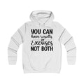 Results & Excuses Girlie College Hoodie - GULLYDESIGN