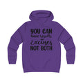 Results & Excuses Girlie College Hoodie - GULLYDESIGN