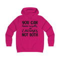 Results & Excuses Girlie College Hoodie - GULLYDESIGN