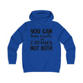 Results & Excuses Girlie College Hoodie - GULLYDESIGN