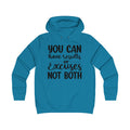Results & Excuses Girlie College Hoodie - GULLYDESIGN