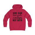 Results & Excuses Girlie College Hoodie - GULLYDESIGN